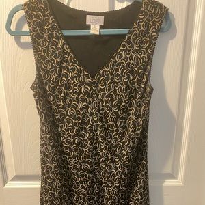 Ann Taylor Loft Aline Sleeveless Dress V-neck